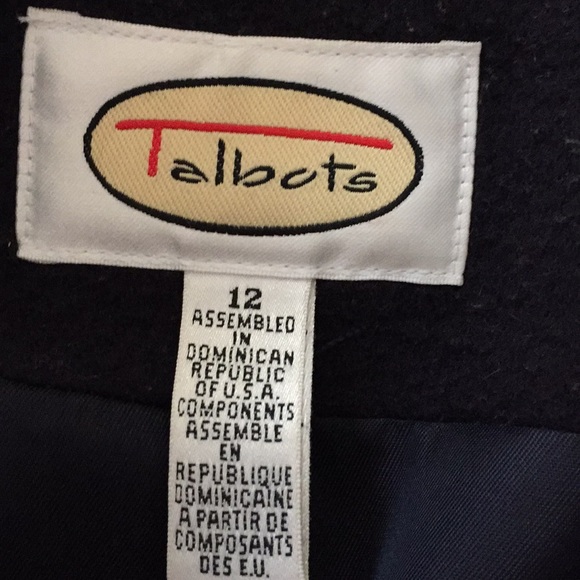 Talbots knee length pea coat/zipper/button hoodie - Picture 4 of 8